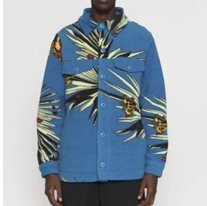 Nike LeBron James Sherpa Shirt Men’s Medium Jacket Over-Shirt Deep Pile Fleece.